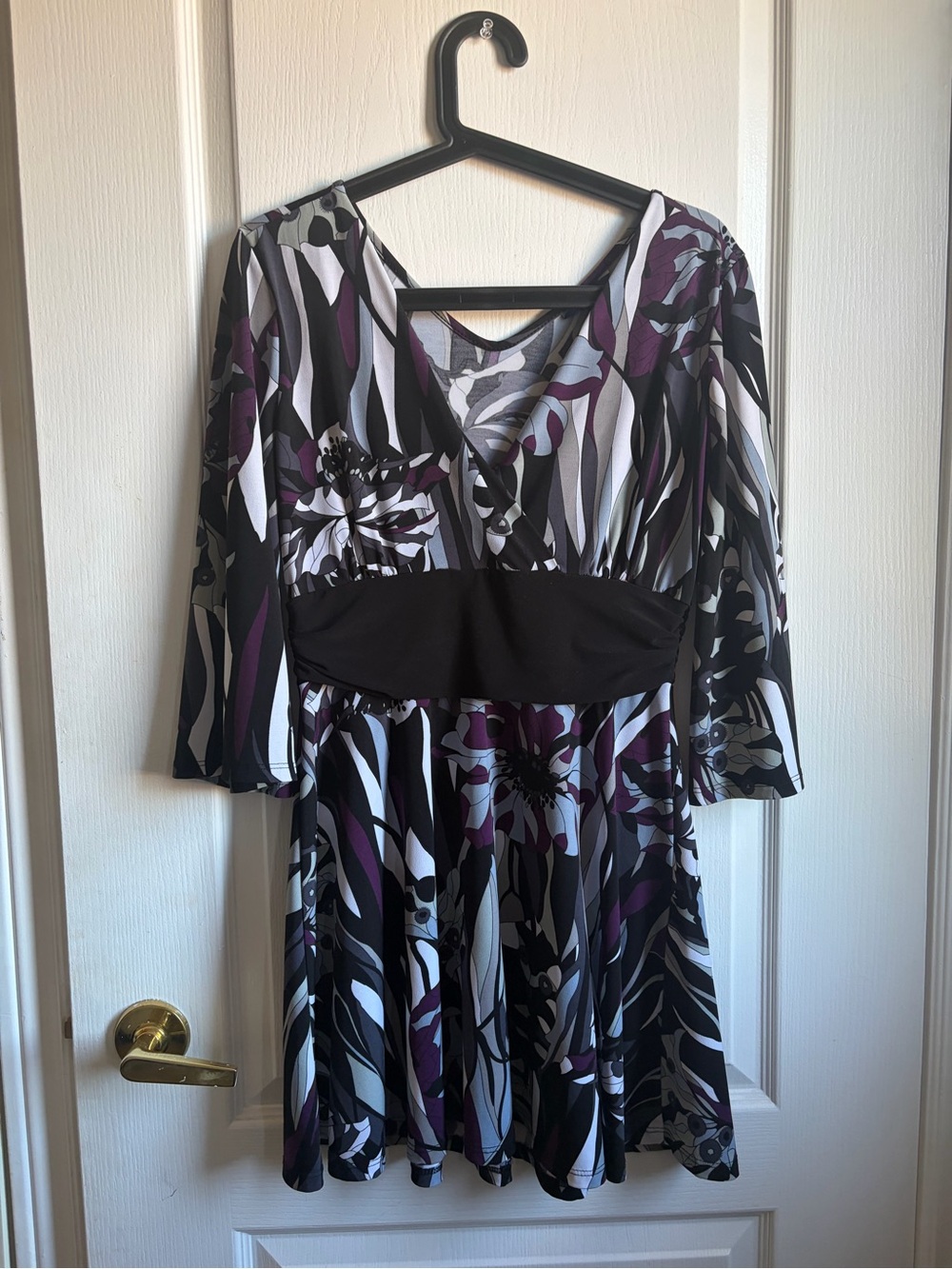Vintage 90s Mini Dress 3/4 Sleeve